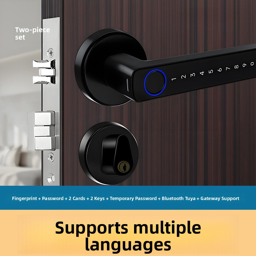 Smart Fingerprint Door Lock with Bluetooth & Key Access