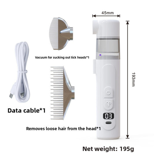 two-in-one electric pet lice removal device hair opening and combing