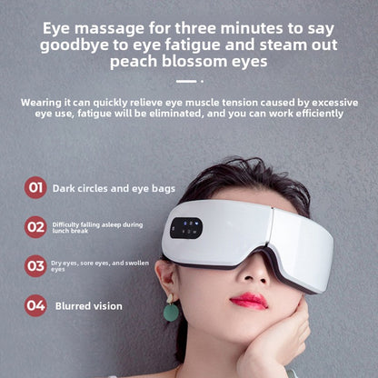 Smart Eye Massager — Adjustable Heat | Bluetooth | Air Pressure | Voice Control