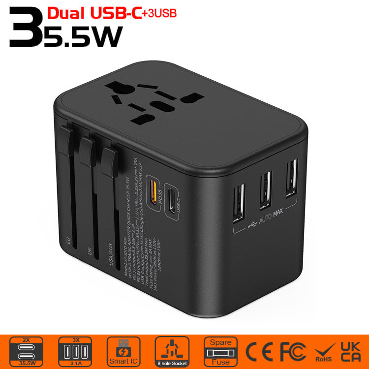 Universal Travel Power Adapter & Voltage Converter – Worldwide