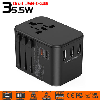 Universal Travel Power Adapter & Voltage Converter – Worldwide