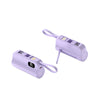 Mini Capsule Power Bank with Dual Plugs