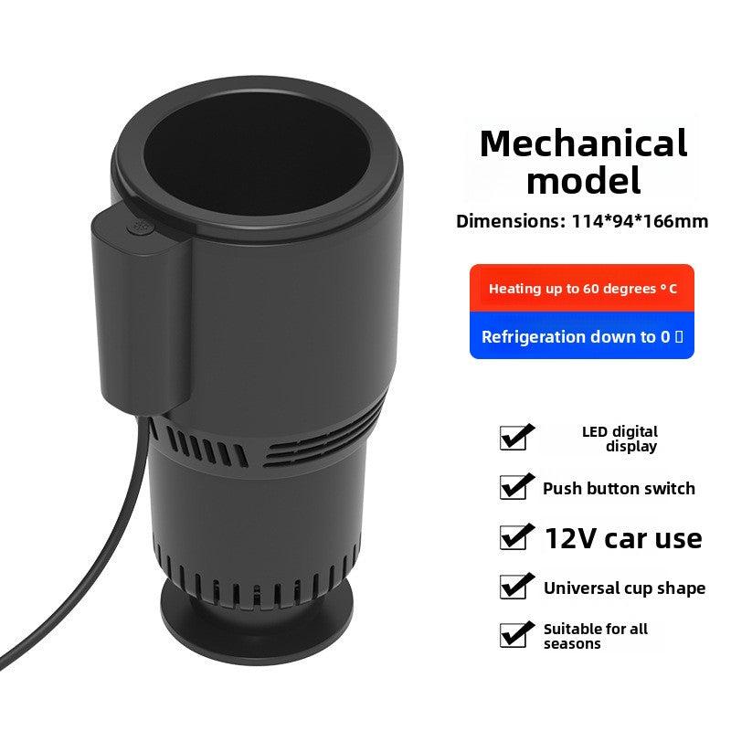 Car Heating & Cooling Cup Holder – Smart Beverage Warmer & Cooler