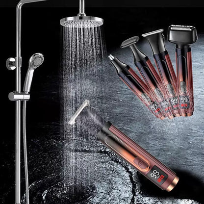 Multi-Functional Men's Grooming Kit with Digital Display