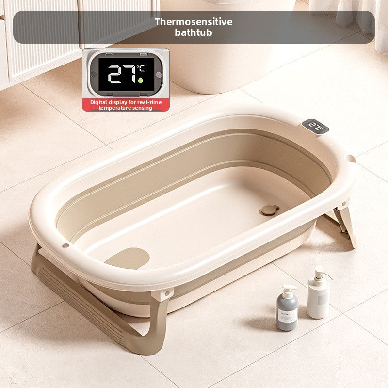 Foldable Baby Bath Tub with Accessories – Safe & Space-Saving