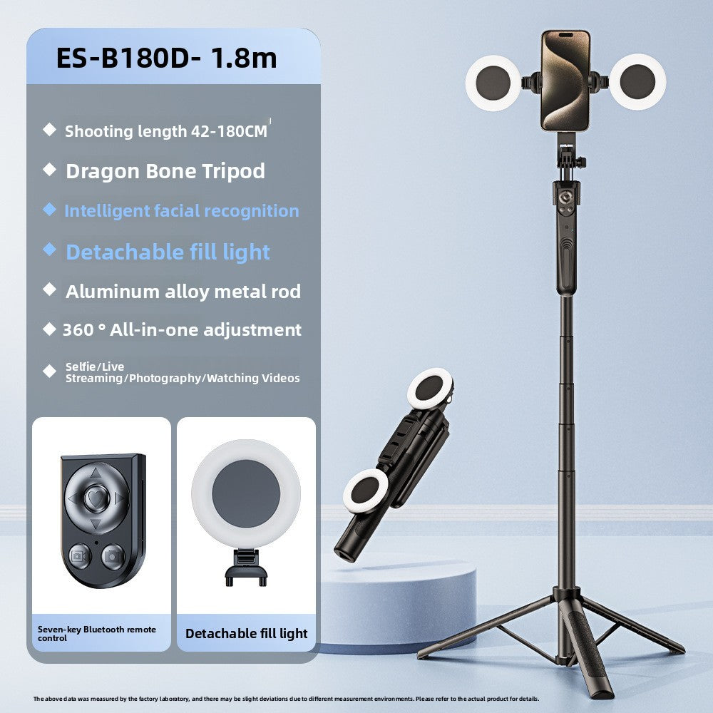 AI Face Tracking Selfie Stick with Bluetooth Remote
