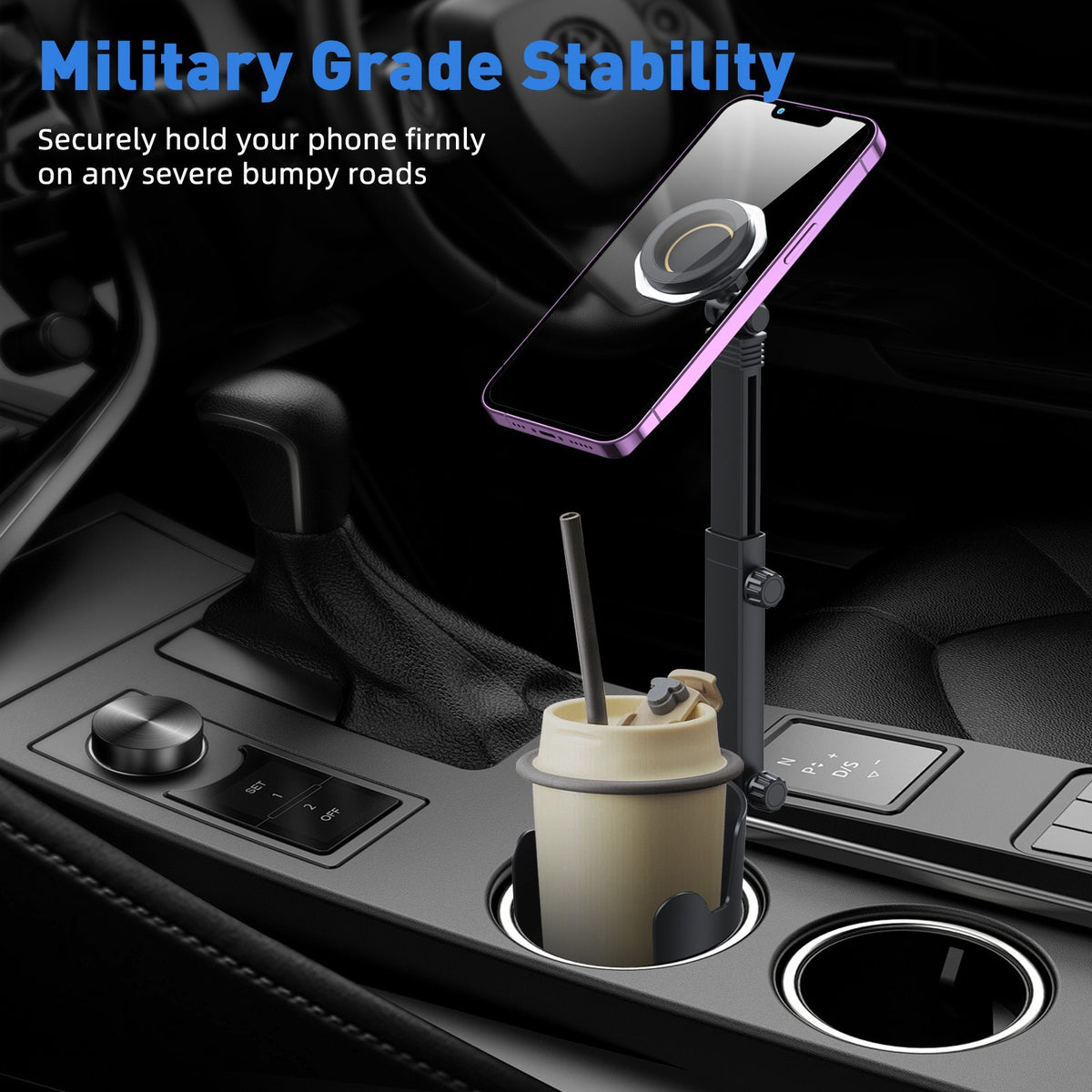 Dual-Purpose Mobile Phone Holder – Desk Stand & Car Mount
