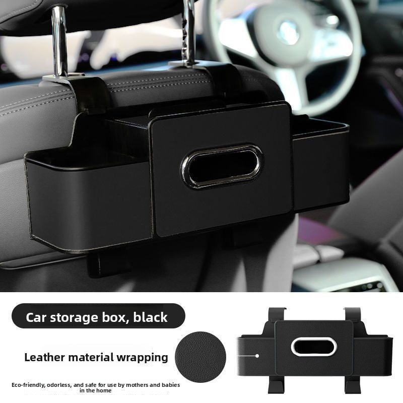Multifunctional Car Seat Back Storage Organizer with Cup Holder