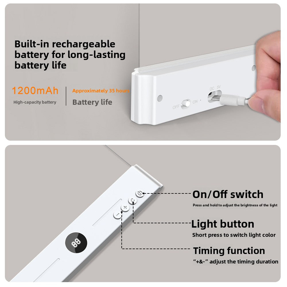 LED Reading Lamp with Stepless Dimming & Eye Protection