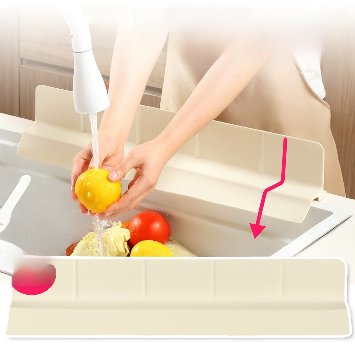 Silicone Sink Splash Guard – Waterproof Kitchen Protector