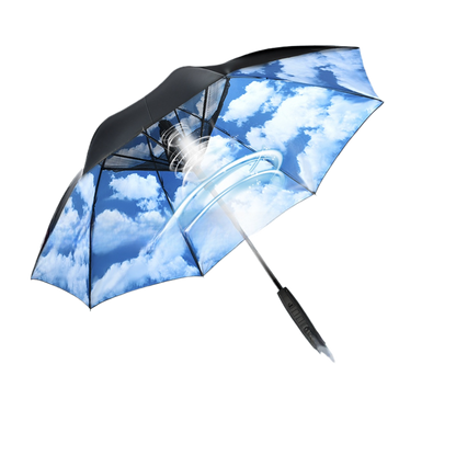 USB Rechargeable Cooling Umbrella with Mist Spray