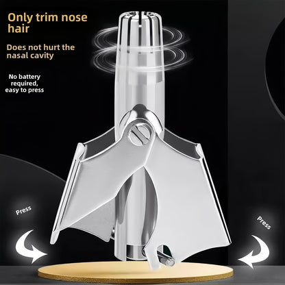 Stainless Steel Manual Nose Hair Trimmer