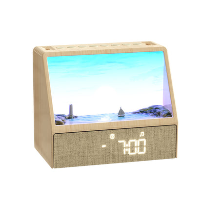 Simulated sunrise alarm clock