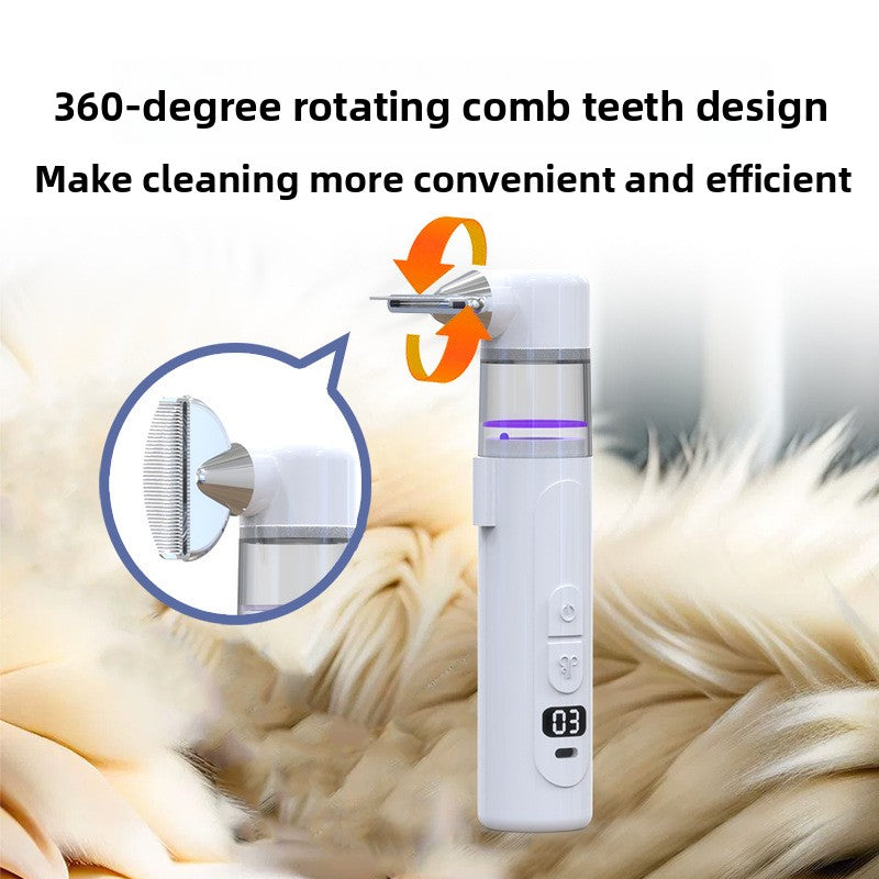 two-in-one electric pet lice removal device hair opening and combing