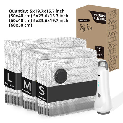 Rechargeable Electric Vacuum Compression Storage Bags