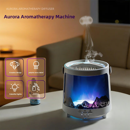 7-Color Flame Aroma Humidifier with Night Light
