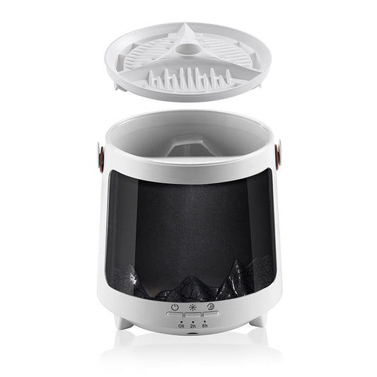 7-Color Flame Aroma Humidifier with Night Light