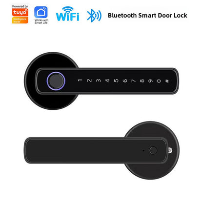 Smart Fingerprint Door Lock with Bluetooth & Key Access