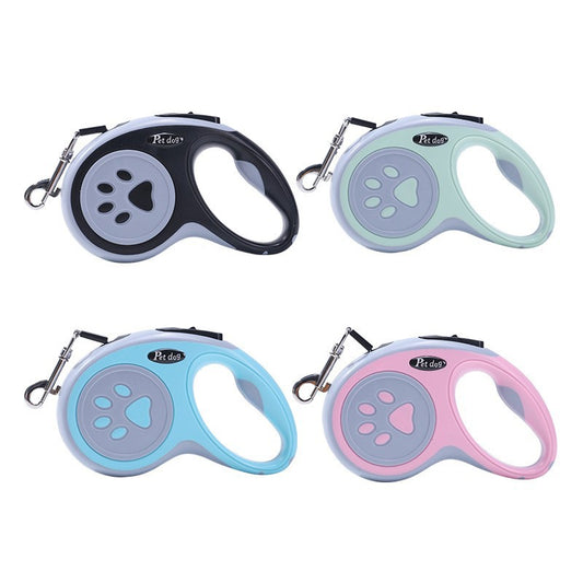 Automatic Retractable Dog Leash with Reflective Rope