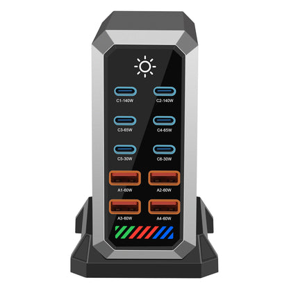 High-power desktop charging station