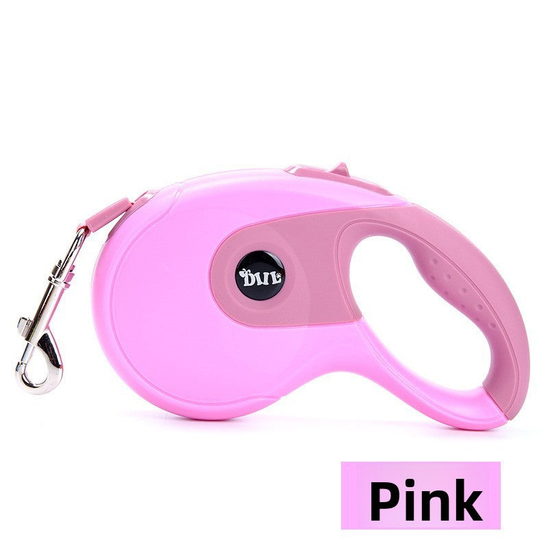 Automatic Retractable Dog Leash with Reflective Rope