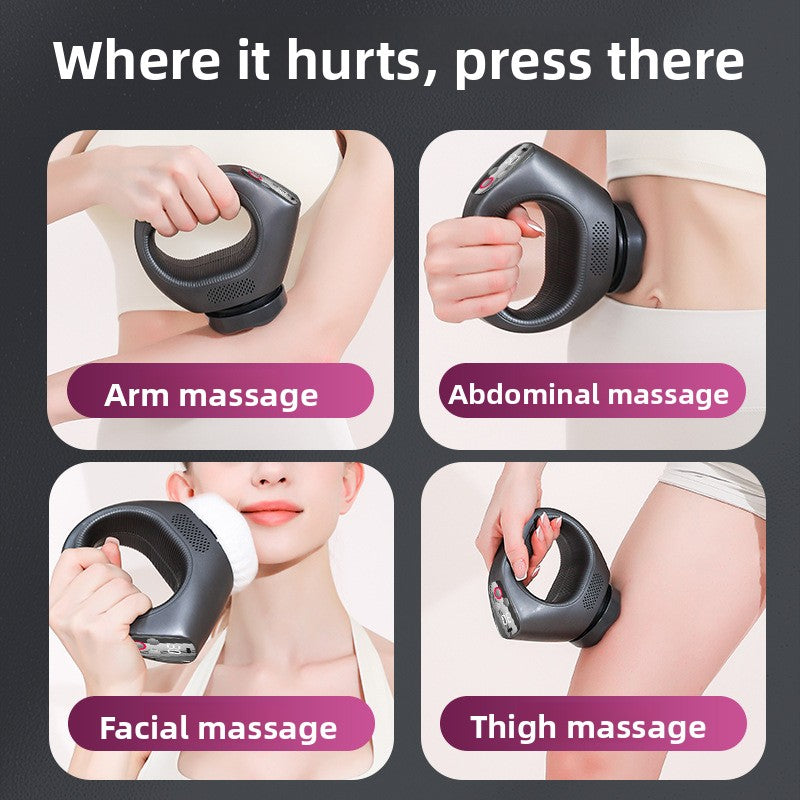 Pro Electric Body Massager — Percussion | 6 Heads | Variable Speed | Rechargeable