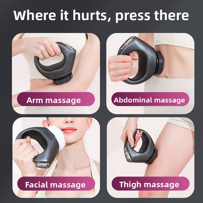 Pro Electric Body Massager — Percussion | 6 Heads | Variable Speed | Rechargeable