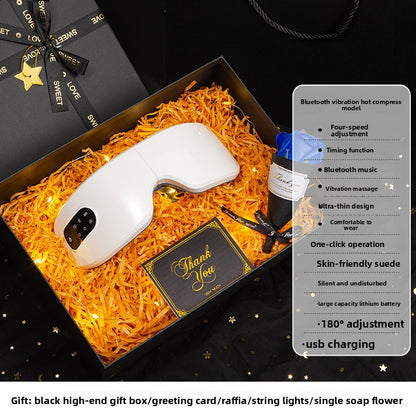 Smart Eye Massager — Adjustable Heat | Bluetooth | Air Pressure | Voice Control