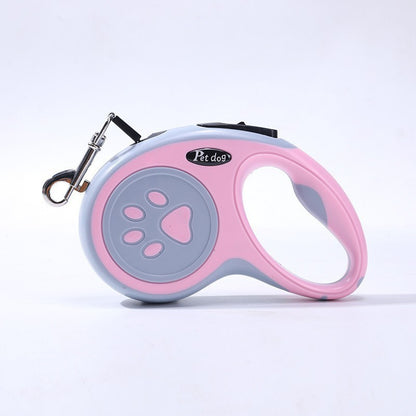 Automatic Retractable Dog Leash with Reflective Rope