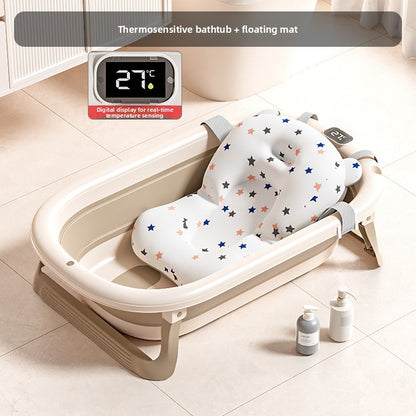 Foldable Baby Bath Tub with Accessories – Safe & Space-Saving