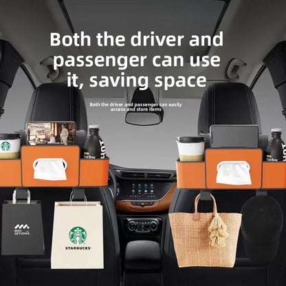 Multifunctional Car Seat Back Storage Organizer with Cup Holder