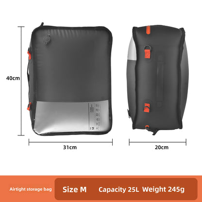 Rechargeable Auto Compression Travel Bag – Space-Saving Luggage
