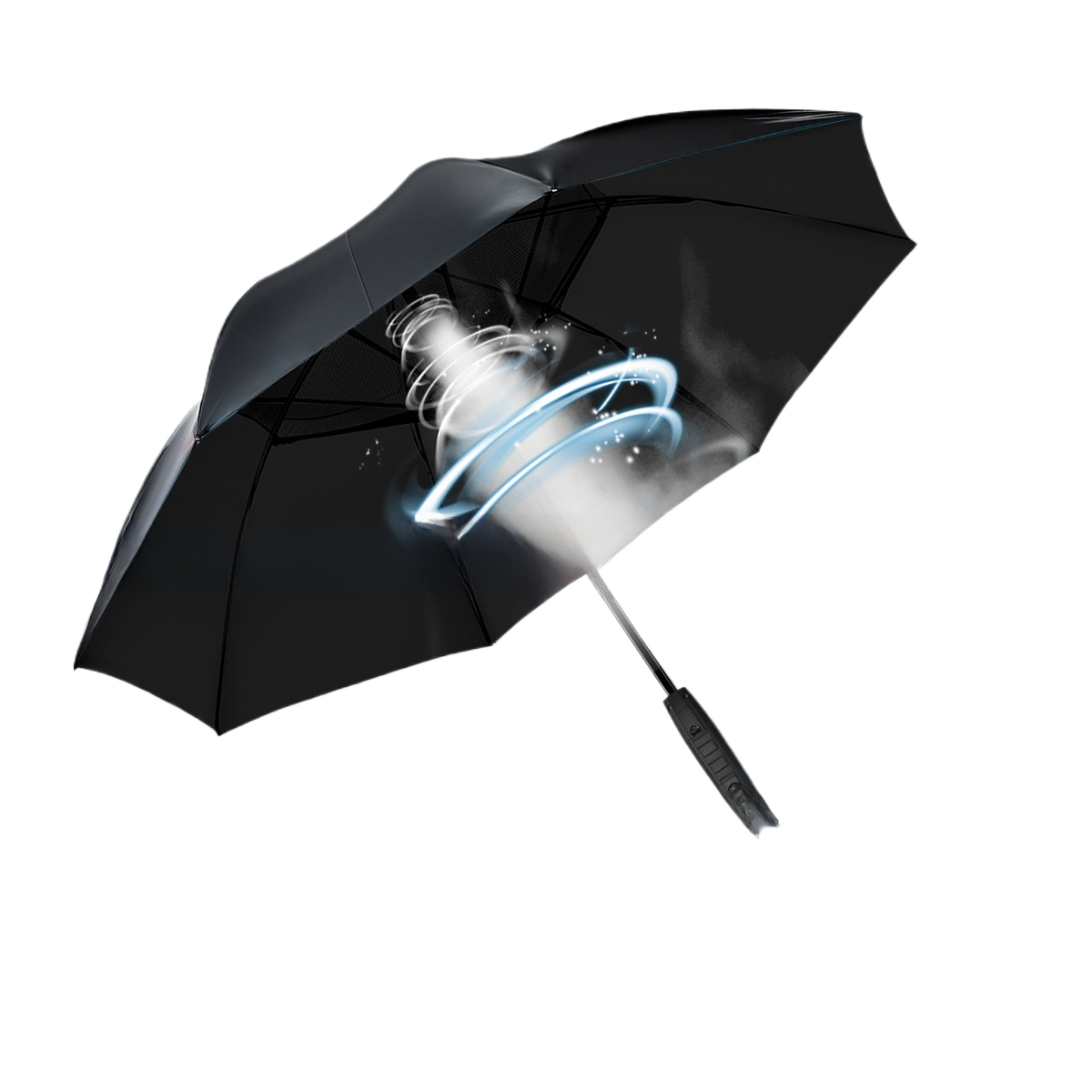 USB Rechargeable Cooling Umbrella with Mist Spray