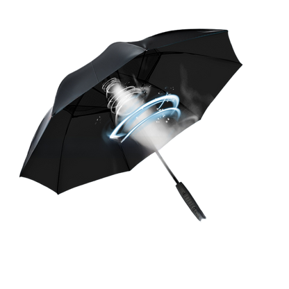 USB Rechargeable Cooling Umbrella with Mist Spray