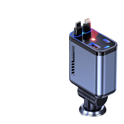 4-in-1 Car Fast Charging Adapter with 80cm Cable