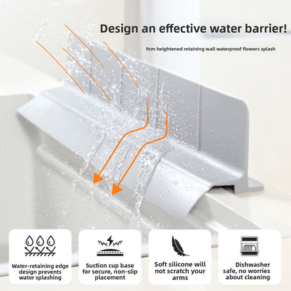 Silicone Sink Splash Guard – Waterproof Kitchen Protector