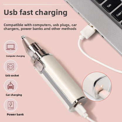 USB Rechargeable Eyebrow & Hair Trimmer for Precise Grooming
