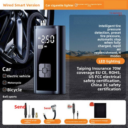 Portable Digital Air Pump for Cars, Bikes & More
