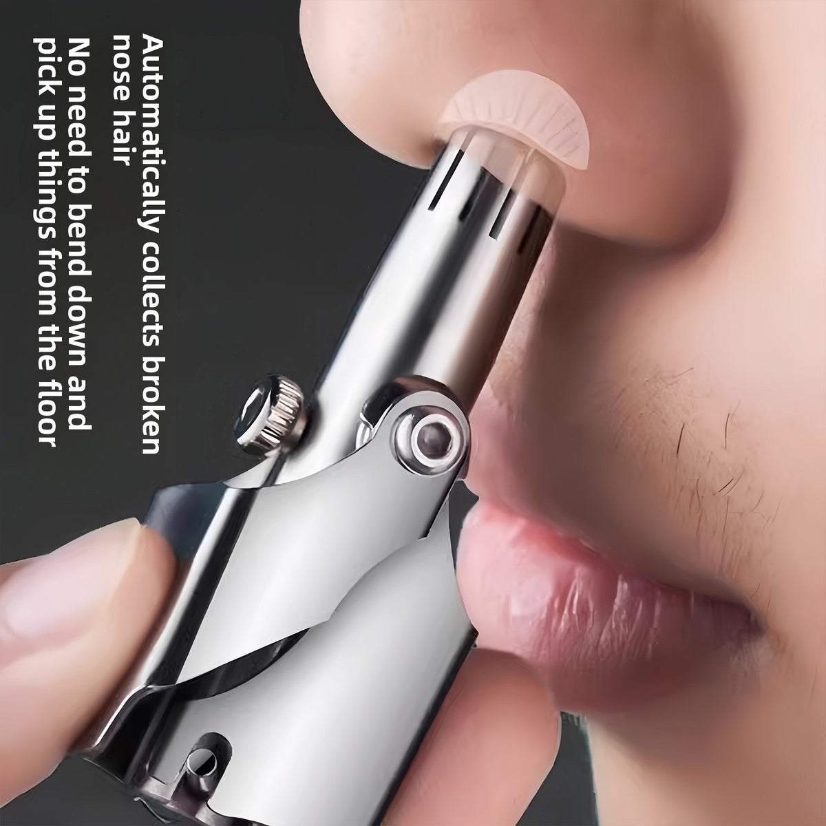 Stainless Steel Manual Nose Hair Trimmer