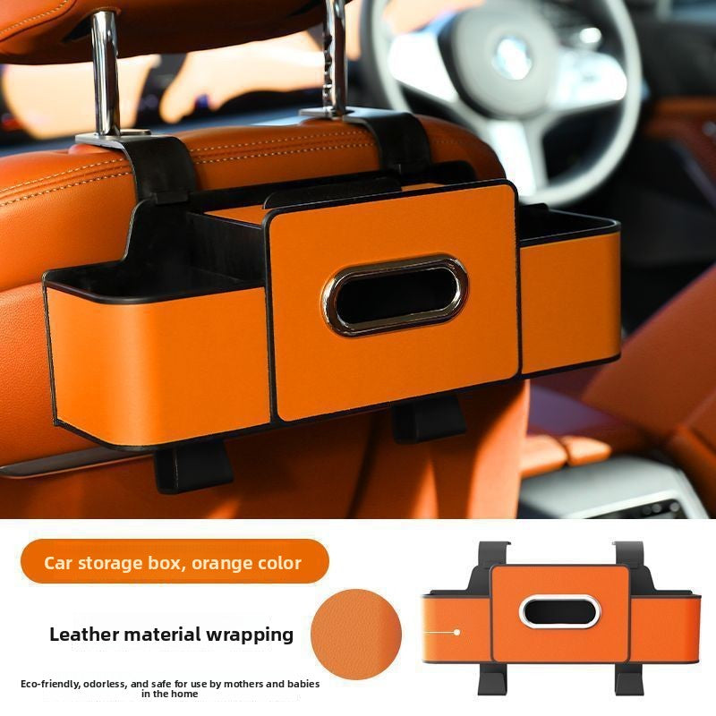 Multifunctional Car Seat Back Storage Organizer with Cup Holder