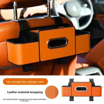 Multifunctional Car Seat Back Storage Organizer with Cup Holder