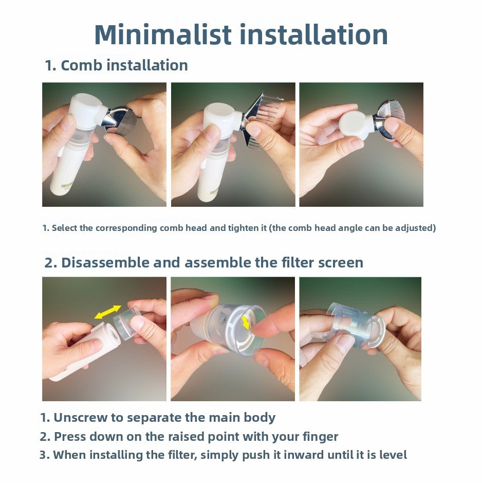 two-in-one electric pet lice removal device hair opening and combing