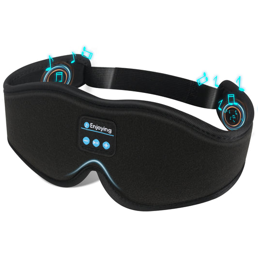Wireless Bluetooth Sleep Mask — Stereo Sound | 8Hr Battery | Memory Foam | Bluetooth 5.0