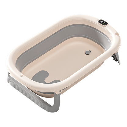 Foldable Baby Bath Tub with Accessories – Safe & Space-Saving
