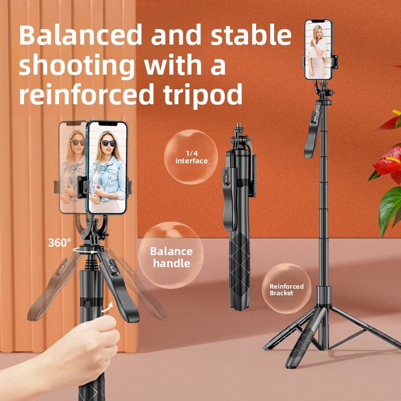 L16 Pro Selfie Stick Tripod – Bluetooth Live Streaming with Fill Light
