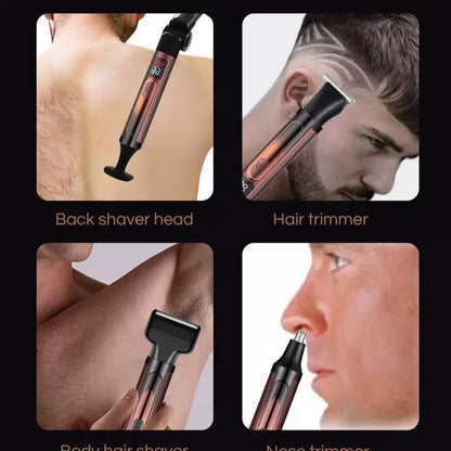 Multi-Functional Men's Grooming Kit with Digital Display