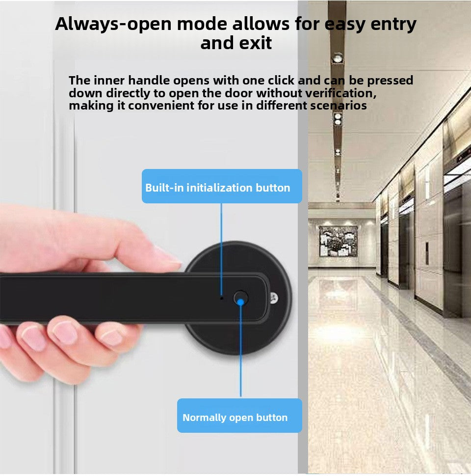 Smart Fingerprint Door Lock with Bluetooth & Key Access