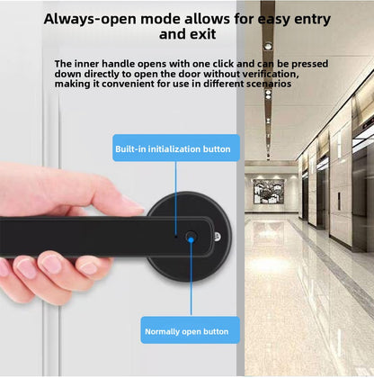 Smart Fingerprint Door Lock with Bluetooth & Key Access