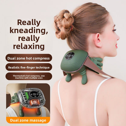 Premium Shoulder & Neck Relief Massager — Heat Therapy | 3D Kneading | 6 Modes