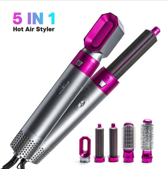 5-in-1 Hot Air Brush Automatic Curling Iron